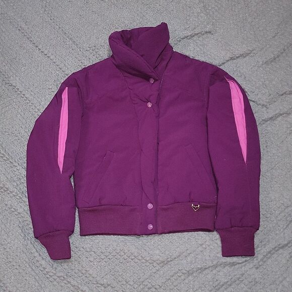 Obermeyer Vintage Purple & Pink Ski Snowboarding Layered Coat Size Small 6 - Picture 7 of 8